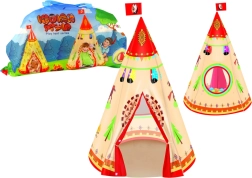 Tenda teepee per bambini per la cameretta e il giardino, color crema, 160 × 105 cm