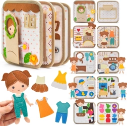 2Kids Toys libro sensoriale busy Casa delle bambole