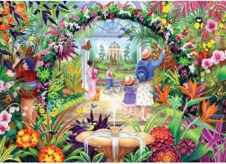 Puzzle Fiori nel giardino botanico 1000 pezzi GIBSONS