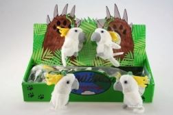 Portachiavi di peluche cacatua