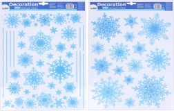 Decorazione per finestre Fiocchi di neve 41 × 29 cm Natale