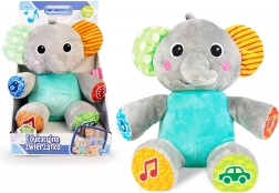Elefantino di peluche interattivo per bambini