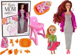 Bambola in Gravidanza con Accessori