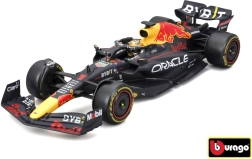 Modello in metallo F1 ORACLE RED BULL RACING RB18 1:24 con pilota Max Verstappen