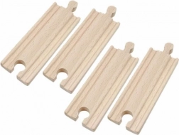 Set di binari per trenino in legno 11 cm – 4 pezzi