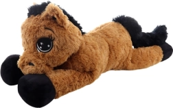 cavallo di peluche marrone 80 cm
