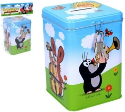 Salvadanaio KRTEK in latta con lucchetto 11 × 15 cm