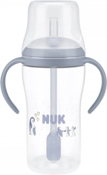 Biberon per neonati NUK Perfect Match con cannuccia in silicone PENGUIN 260 ml