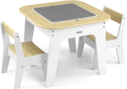 Milly Mally Olaf Blocks tavolino per bambini con due sedie Bianco