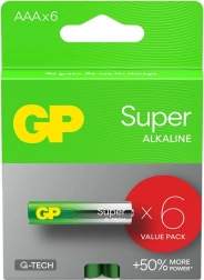 Batterie alcaline AAA GP Super 6 pz