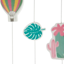 Bieco giostrina sospesa in legno con motivo lama