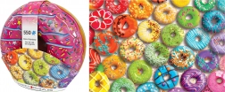 Puzzle EUROGRAPHICS in scatola di latta Arcobaleno di donut – 550 pezzi