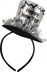 Fascia con mini cappello per la festa di Capodanno