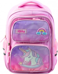 Zaino scolastico rosa 20L con unicorno e cintura toracica