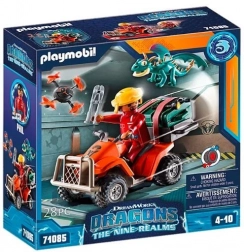 PLAYMOBIL Dragons: I Nove Regni Icaris ATV & Phil – set con personaggio e drago