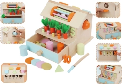 Casetta in legno con forme – gioco educativo interattivo per bambini da 18 mesi