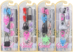 Accessori per bambole – set di scarpe, borse e collane