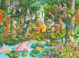 RAVENSBURGER Puzzle Banda della foresta pluviale XXL 100 pezzi