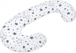 Cuscino da allattamento universale a forma di C New Baby – stelle grigie