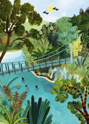 Pezzi di puzzle & Pace Modrè Pololy Nuova Zelanda 500 pezzi