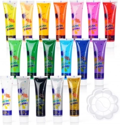Colori acrilici con tavolozza 36 ml, set da 19 pezzi