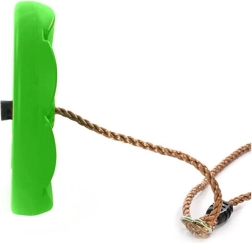 Altalena da giardino per bambini con seduta a fiore e corda – Verde