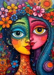 Puzzle duo colorato 1500 pezzi
