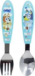 Posate per bambini BLUEY – cucchiaio e forchetta in acciaio inox