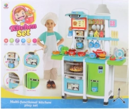 Cucina da gioco Blu per Bambini 100 cm con acqua e suoni