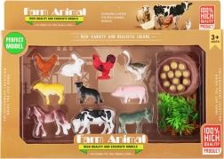 Set di figurine di animali domestici con fattoria (10 pz)