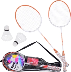 Set completo per badminton con racchette e volani in custodia