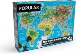 Puzzle mappa del mondo 160 pezzi