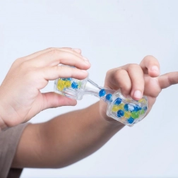 Fidget Blox Sound cubo antistress rilassante – blu e giallo