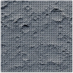 Base costruttiva di design Paesaggio Lunare 25,5 x 25,5 cm