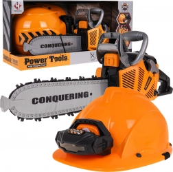 Motosega elettrica con casco