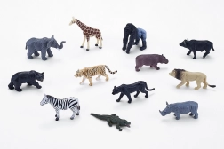 Mini mondo MOJO – animali africani, set di 12 figurine