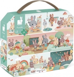 Janod puzzle in valigetta La mia giornata – 24 pezzi