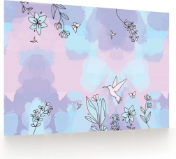 Sottopiano da tavolo con motivo colibrì