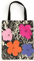 borsa di tela galison fiori di warhol