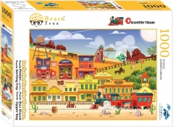 Puzzle BRAIN TREE Treno del West 1000 pezzi