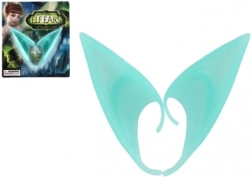 Orecchie da elfo in lattice 12 cm – turchesi, accessorio per carnevale