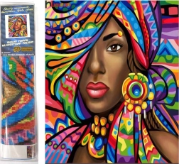 Pittura diamantata Africana 30x40 cm