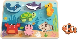Puzzle in legno Mondo Marino per bambini TOOKY TOY