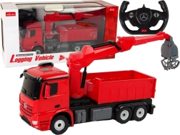 Camion gru per bambini MERCEDES di Rastar, rosso, RC