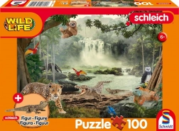 Puzzle SCHLEICH nella foresta pluviale 100 pezzi con figurina