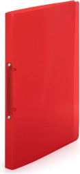 Raccoglitore in polipropilene A4, 2 anelli, rosso