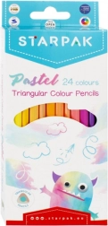 Pastelli triangolari pastello 24 colori