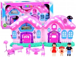 Casetta magica pieghevole con mobili