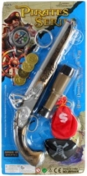 Set da pirata con pistola e cannocchiale - 1 set