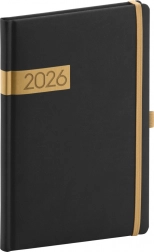 Agenda settimanale Notique nero-oro 2026